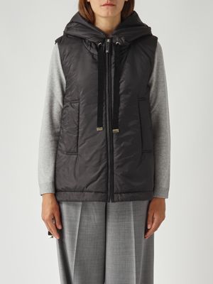 Greengo women's vest in water-repellent canvas Black Max Mara the Cube