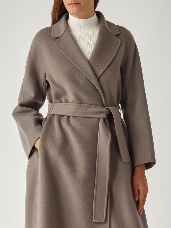 5. Esturia virgin wool coat for women Smoke Gray S Max Mara 2529016081600