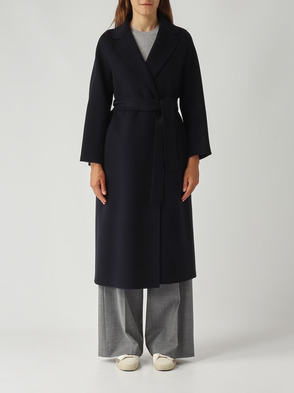 Esturia virgin wool coat for women 2529016081600 Navy blue