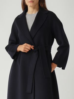 5. Esturia virgin wool coat for women Navy blue