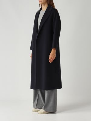 3. Esturia virgin wool coat for women Navy blue