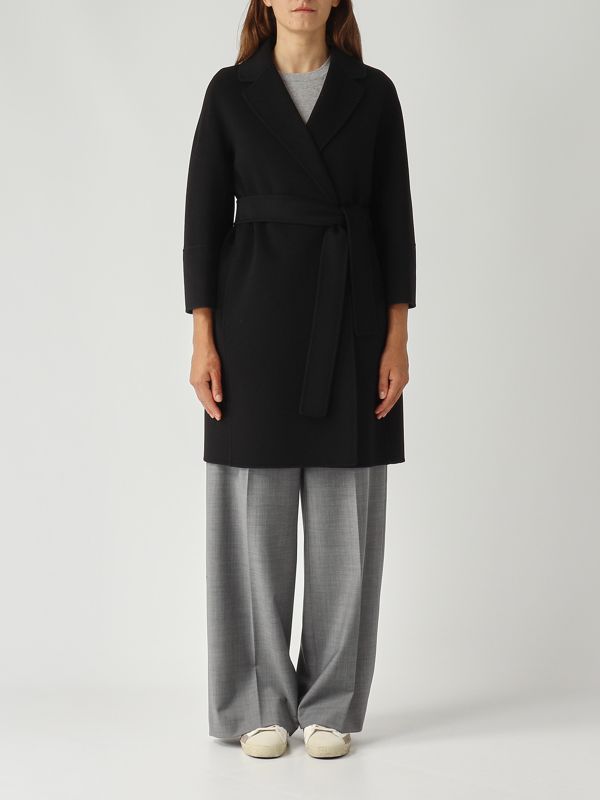 1. Abrigo de mujer Arona de lana virgen Negro S Max Mara 2529016071600