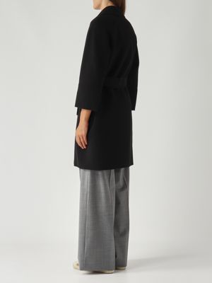 4. Abrigo de mujer Arona de lana virgen Negro