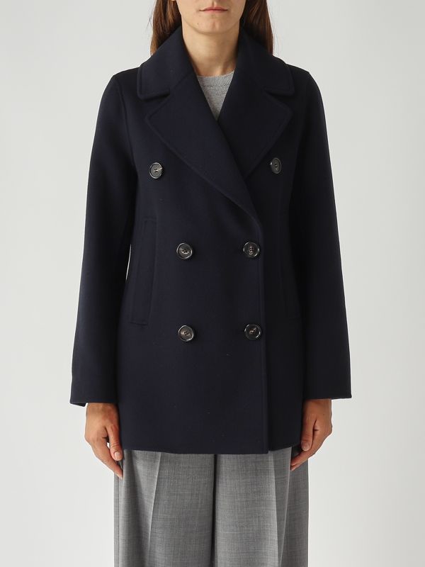 1. Cappotto donna Caban in drap di lana vergine Navy S Max Mara 2529086011600