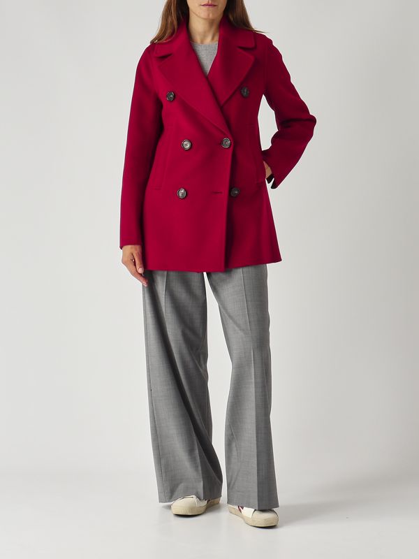2. Cappotto donna Caban in drap di lana vergine Porpora S Max Mara 2529086011600