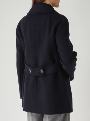 5. Cappotto donna Caban in drap di lana vergine Navy S Max Mara 2529086011600