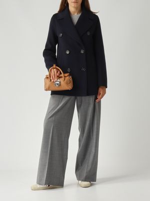 2. Cappotto donna Caban in drap di lana vergine Navy S Max Mara 2529086011600