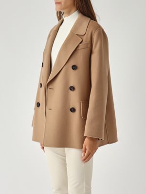 3. Cappotto donna Lukas in drap di lana vergine Camel S Max Mara 2529046011600
