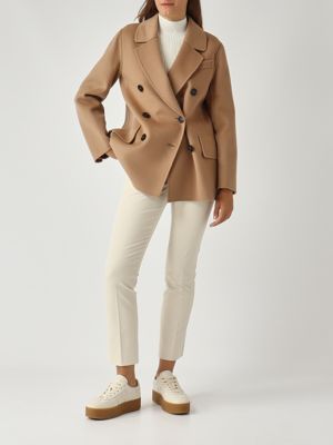 2. Cappotto donna Lukas in drap di lana vergine Camel S Max Mara 2529046011600