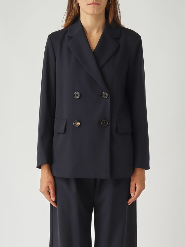 1. Ester virgin wool blazer for women Blue S Max Mara 2529046051600