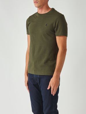 2. Custom slim fit cotton T-shirt for men Dark green