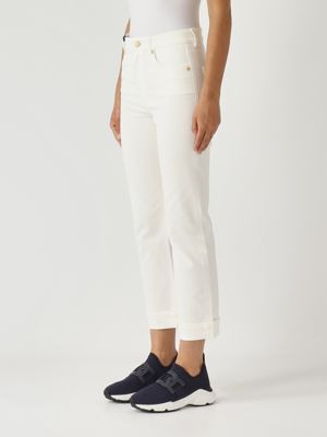 3. Atalia stretch cotton bull denim jeans for women White S Max Mara 2529136011600