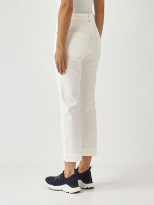 4. Atalia stretch cotton bull denim jeans for women White S Max Mara 2529136011600