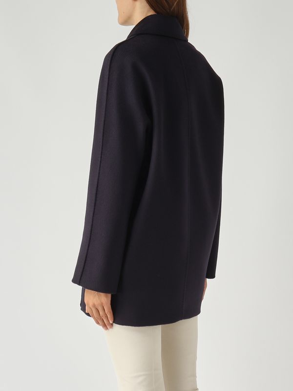 4. Cabán de mujer Sheree en paño de lana virgen Azul Max Mara Studio 2526086051600