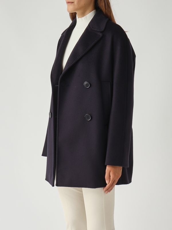 3. Cabán de mujer Sheree en paño de lana virgen Azul Max Mara Studio 2526086051600