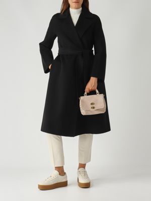 2. Cles Damenmantel aus Schurwolle, Kaschmir und Seide Schwarz Max Mara Studio 2526016111600