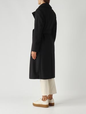 4. BCollag Damenmantel aus Schurwolle drapiert Schwarz Max Mara Studio 2526016051600