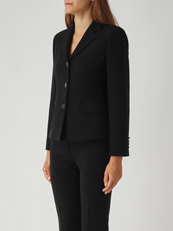 3. Blazer de mujer Colibri en tejido cady Negro Max Mara Studio 2526046081600