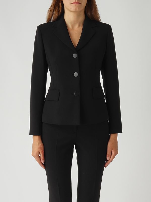 1. Blazer Colibri en tissu cady pour femme Noir Max Mara Studio 2526046081600