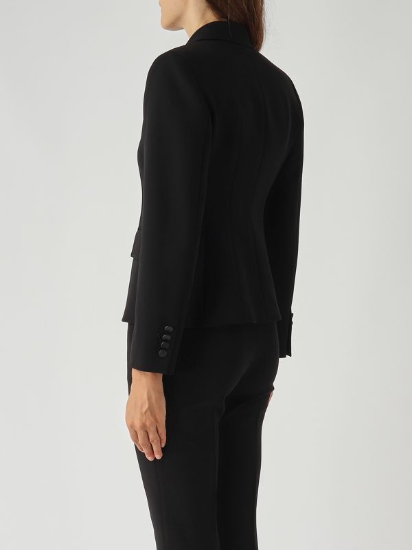4. Blazer de mujer Colibri en tejido cady Negro Max Mara Studio 2526046081600