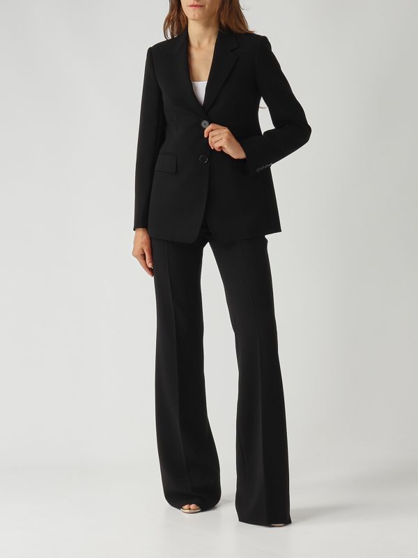 2. Blazer de mujer Linz en tejido cady Negro Max Mara Studio 2526046161600