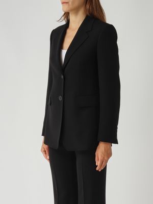3. Blazer Linz en tissu cady pour femme Noir Max Mara Studio 2526046161600