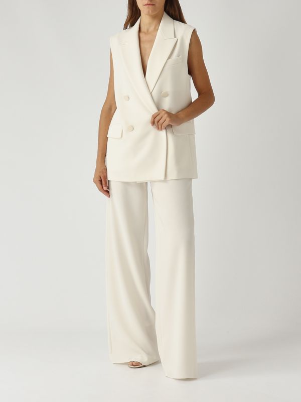 2. Jez cady fabric trousers for women White Max Mara Studio 2526136011600