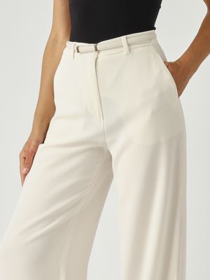 5. Jez cady fabric trousers for women White