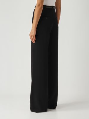 4. Pantalone donna Jez in tessuto cady Nero Max Mara Studio 2526136011600