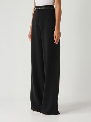 3. Pantalone donna Jez in tessuto cady Nero Max Mara Studio 2526136011600