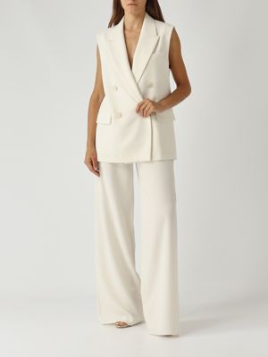 2. Pomez Damenweste aus Cady-Stoff Creme Max Mara Studio 2526286021600
