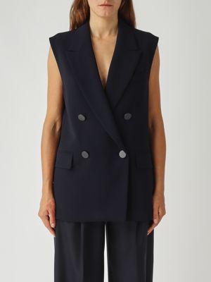 Pinko Graffetta shiny nylon sleeveless jacket for women