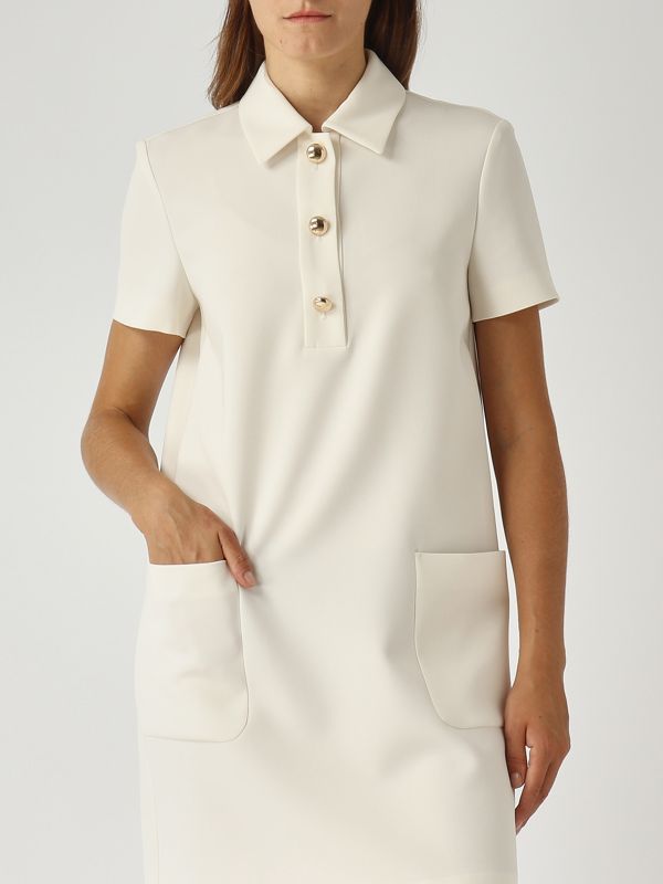 5. Vestido de mujer Austin en tejido cady Crema Max Mara Studio 2526226031600