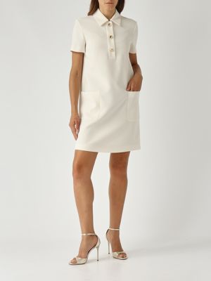 2. Austin cady fabric dress for women Cream Max Mara Studio 2526226031600