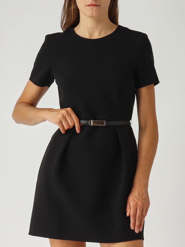 Max Mara Studio Kefalos cady fabric dress for women - Black | Caposerio.com