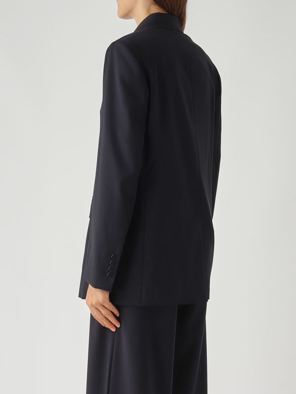 4. Blazer de mujer Nice en tejido de lana virgen Azul marino Max Mara Studio 2526046101600