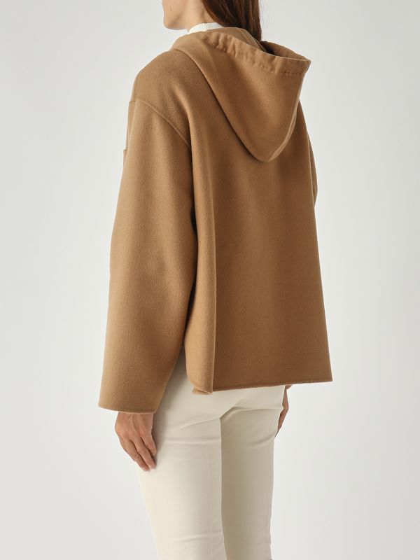 4. Mina Caban aus Schurwolle und Kaschmir für Damen Kamel Max Mara Studio 2526086021600