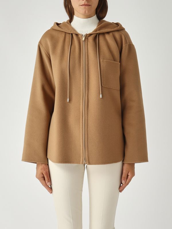 1. Caban Mina en laine vierge et cachemire pour femme Chameau Max Mara Studio 2526086021600