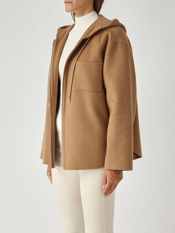 3. Mina Caban aus Schurwolle und Kaschmir für Damen Kamel Max Mara Studio 2526086021600