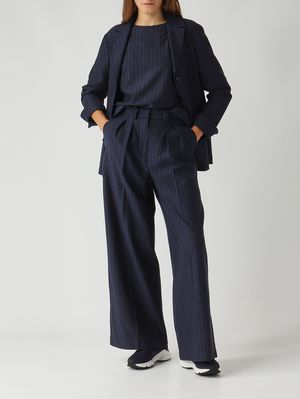 2. Damenjacke Todi aus Stretch-Baumwollmischung Blau Gestreift MM Max Mara 2526916087600