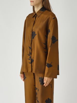 3. Chemise pour femme Eraclea en soie Tabac MM Max Mara 2526116057600