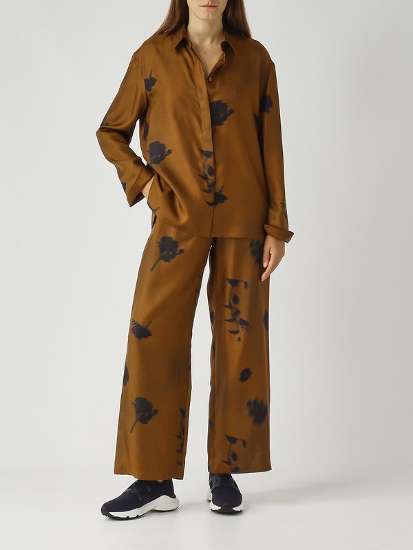 2. Pantalon femme Helga en soie Caramel MM Max Mara 2526136037600