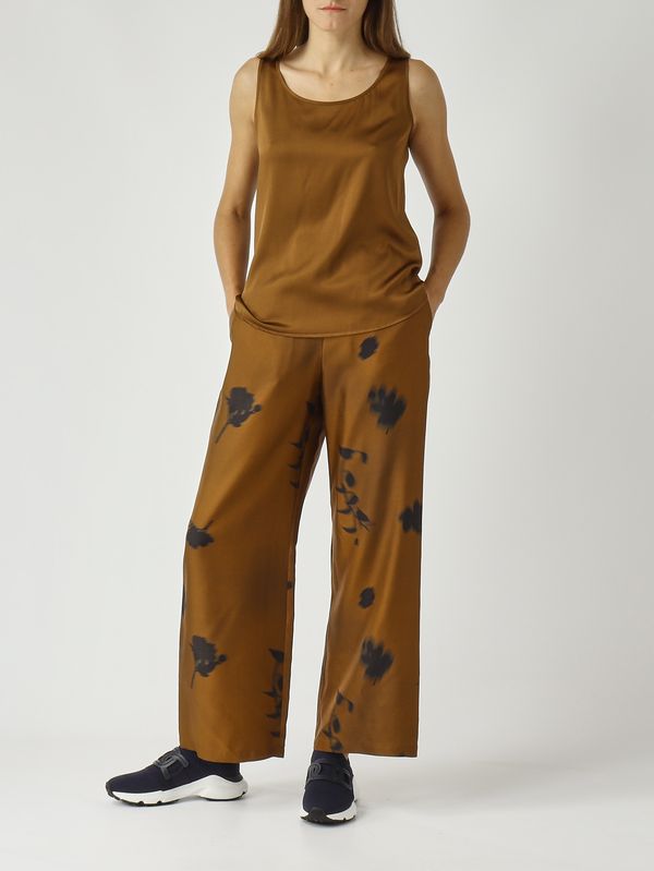 2. Women's Pan blouse in stretch silk Caramel MM Max Mara 2526166017600