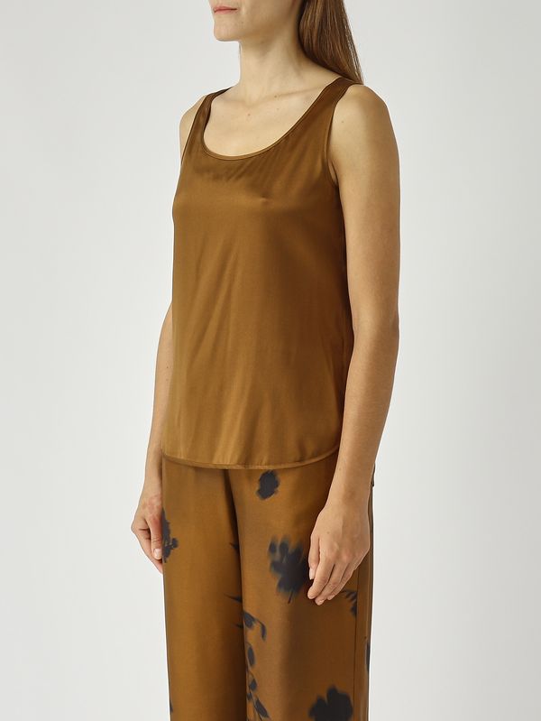 3. Women's Pan blouse in stretch silk Caramel MM Max Mara 2526166017600