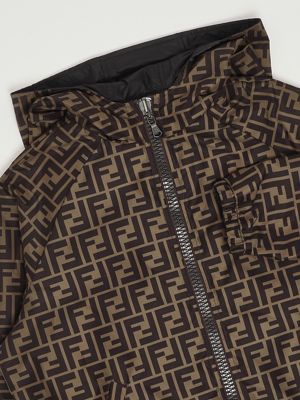 Fendi Nylon jacket for boys - Black | Caposerio.com