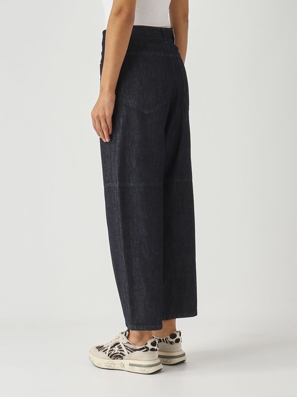 4. Jeans de mujer John en denim de algodón y kapok Denim oscuro S Max Mara 2529186021600