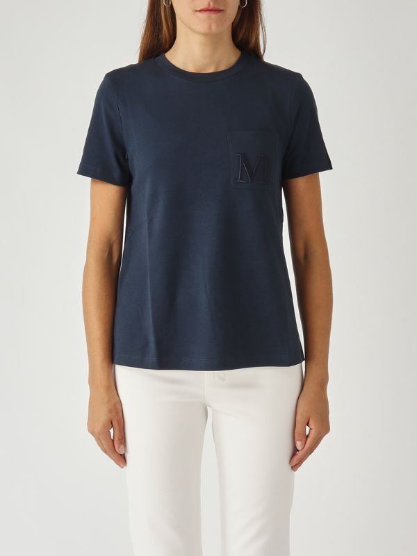 1. Women's Madera cotton T-shirt Navy S Max Mara 2529976011600