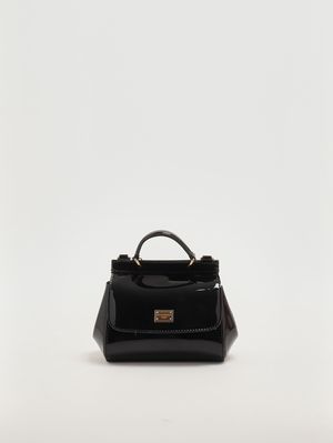 1. Borsa bambina Miss Sicily mini in pelle Nero