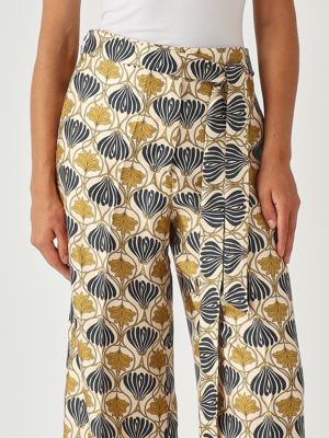 5. Timec silk twill trousers for women Pattern-Beige S Max Mara 2529136022600