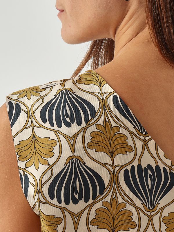 6. Top donna Timetop in twill di seta Fantasia-Beige S Max Mara 2529166012600
